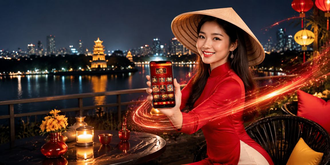 Người dùng Hà Nội kiểm tra tỷ lệ kèo trên ứng dụng cs3 với nón lá truyền thống